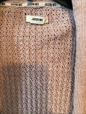 Jason Wu Dusty Blush Pink Textured Knit bath robe